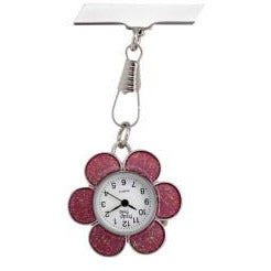 Flower Fob Watch - Blue, Pink or Silver
