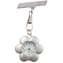 Load image into Gallery viewer, Flower Fob Watch - Blue, Pink or Silver

