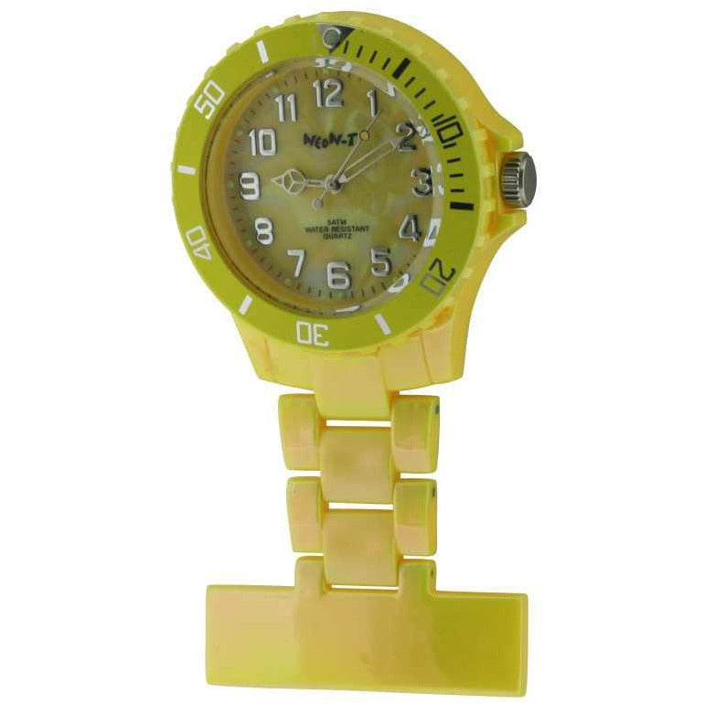 Neon Pearl Yellow Fob Watch